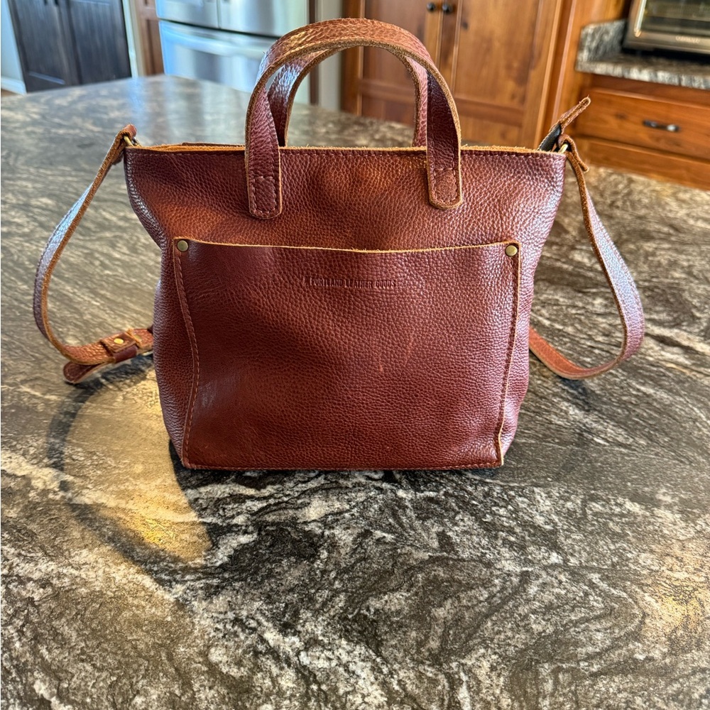 Brown Leather Tote Bag